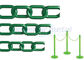 Geri Dönüşümlü Renkli Plastik Bağlantı Zinciri / Bahçe için Yeşil Plastik Zincir