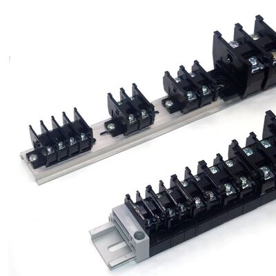 High Quality Terminal Block DIN Rail 600V 32A Screw Connection Copper Alloy Flame